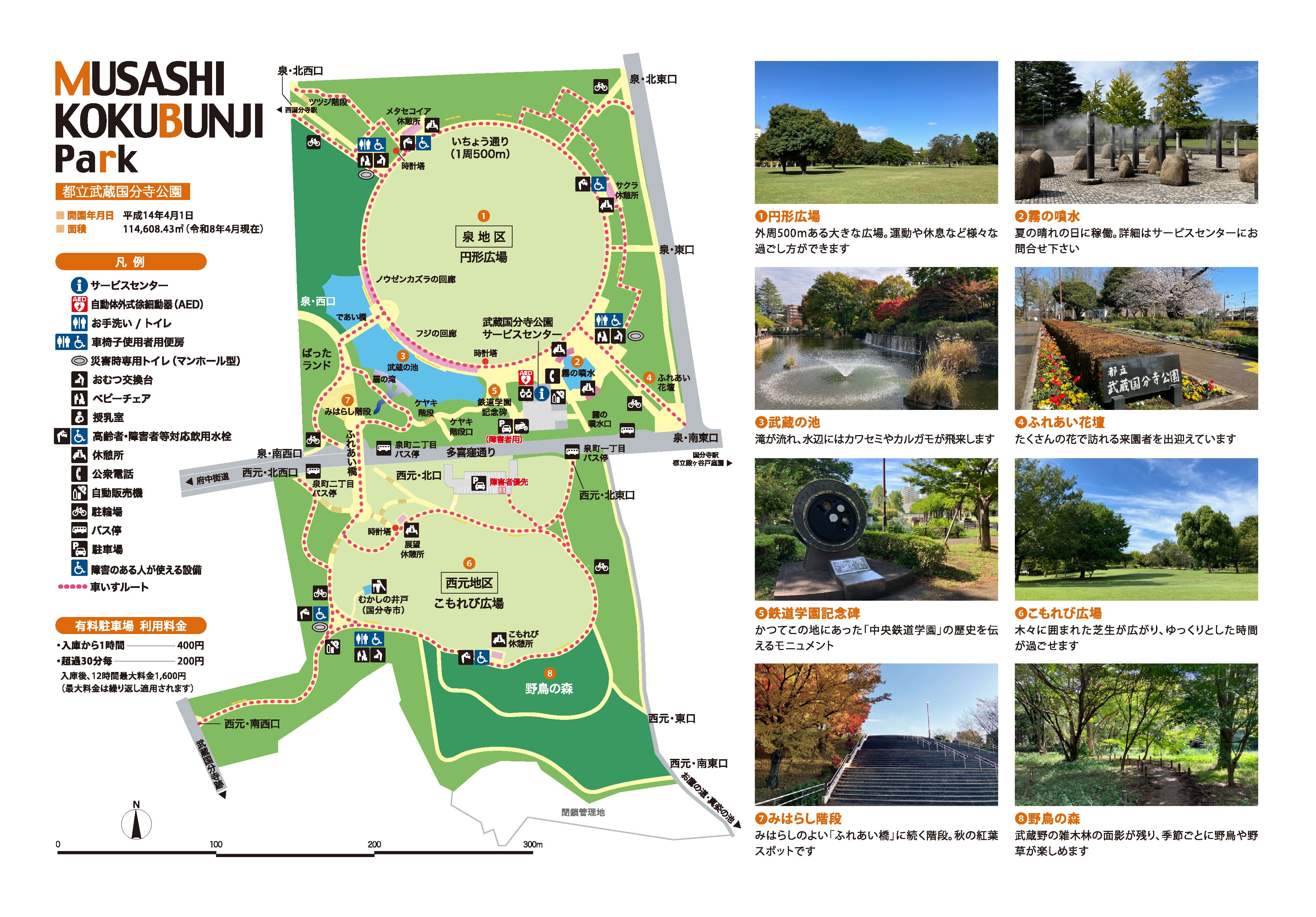 武蔵国分寺公園マップ