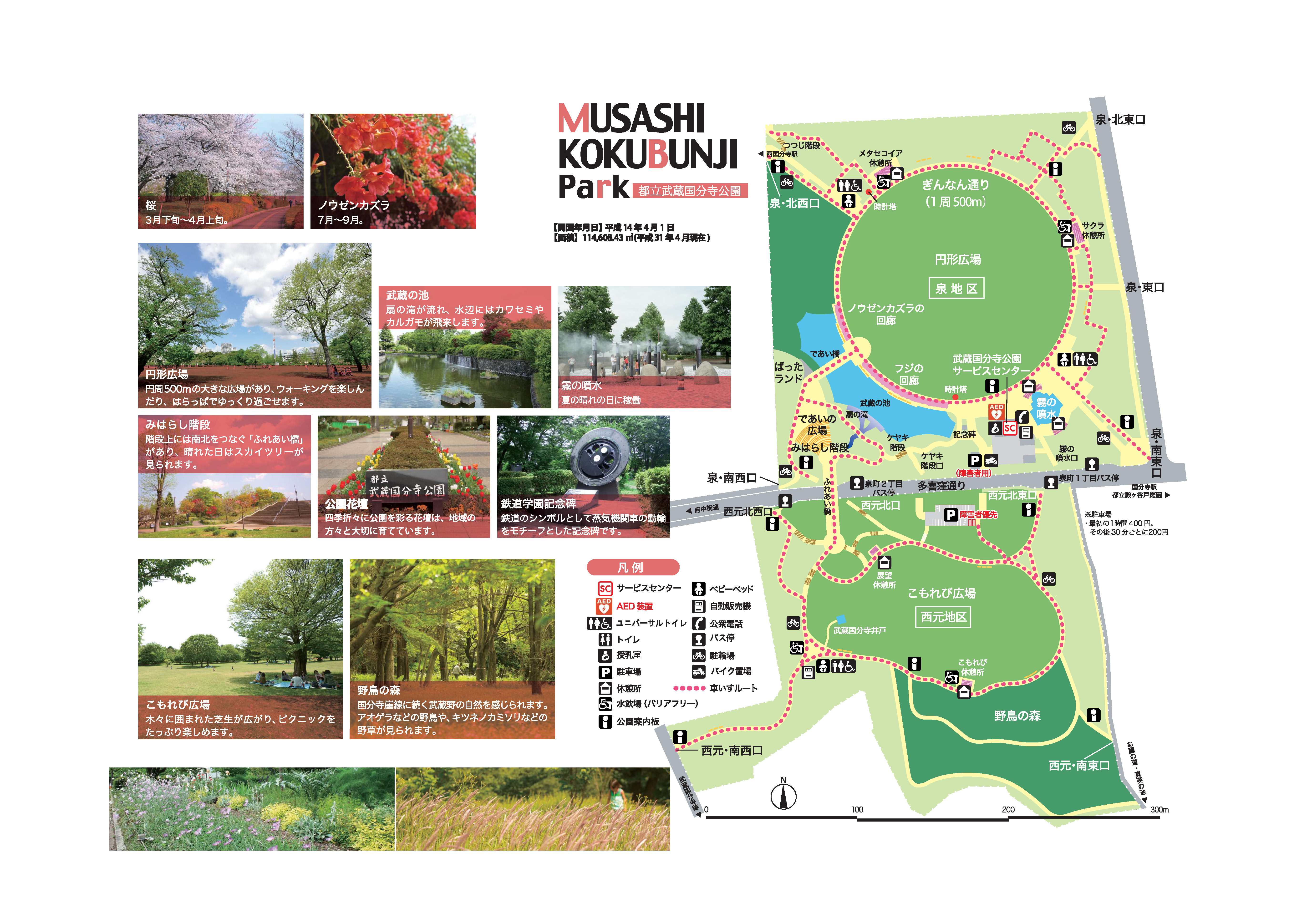 武蔵国分寺公園マップ